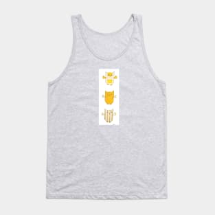 3 Owls Flying Vertical Tank Top